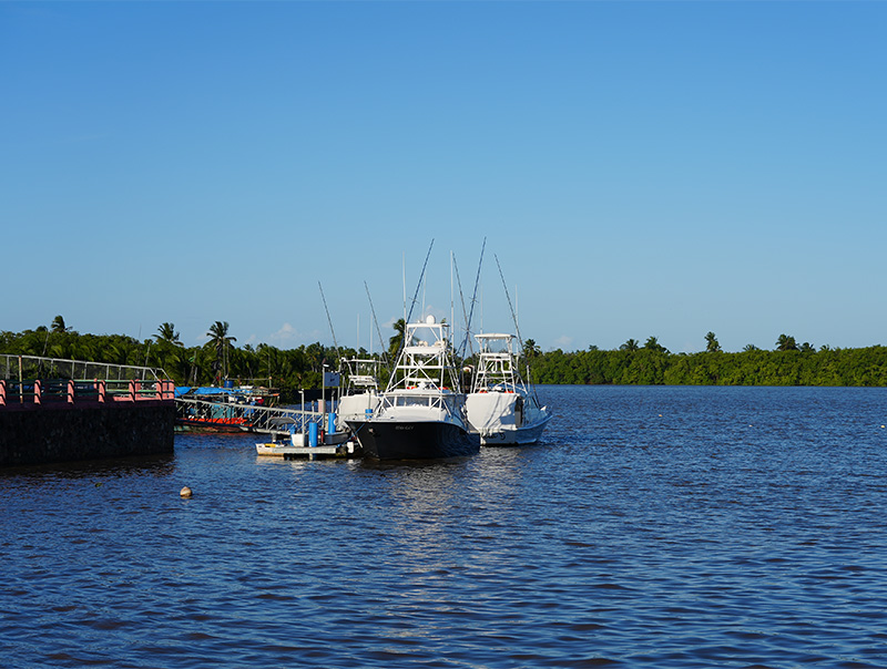 Charlote Fishing's private dock